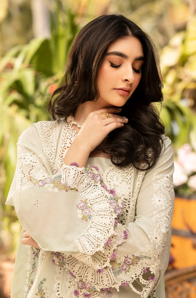 Summer 3PC Lawn Chikankari Embroidered Suit - BFB0632