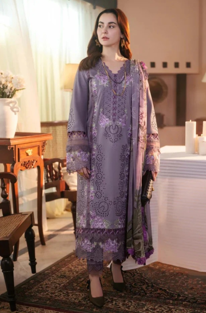 Summer 3PC Lawn Chikankari Embroidered Suit - BFU01150